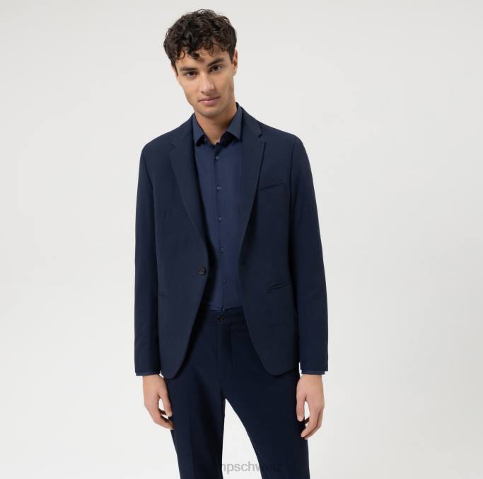 OLYMP NEIN. six 24/seven super slim, businesshemd, modern kent, marine LBD833 Kleidung