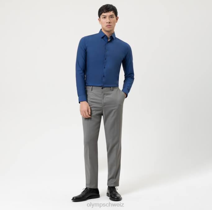 OLYMP NEIN. six 24/seven super slim, businesshemd, modern kent, nürnbergblau LBD8159 Kleidung