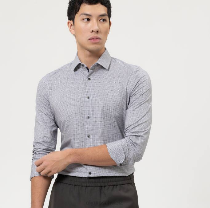 OLYMP NEIN. six 24/seven super slim, businesshemd, modern kent, natur LBD8177 Kleidung