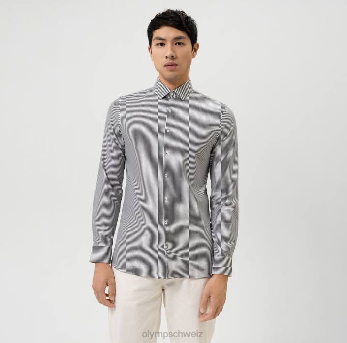 OLYMP NEIN. six 24/seven super slim, businesshemd, modern kent, schwarz LBD812 Kleidung