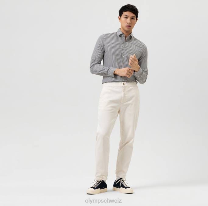 OLYMP NEIN. six 24/seven super slim, businesshemd, modern kent, schwarz LBD812 Kleidung