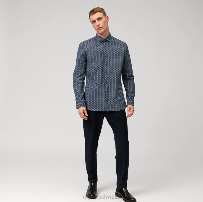 OLYMP NEIN. six 24/seven super slim, businesshemd, modern kent, taupe LBD835 Kleidung