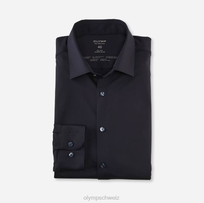 OLYMP NEIN. six 24/seven super slim, businesshemd, urban kent, marine LBD845 Kleidung