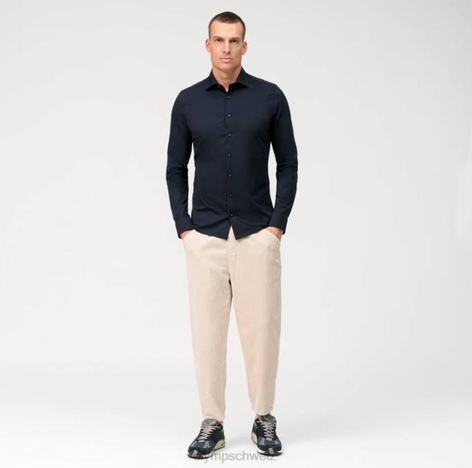 OLYMP NEIN. six 24/seven super slim, businesshemd, urban kent, marine LBD855 Kleidung