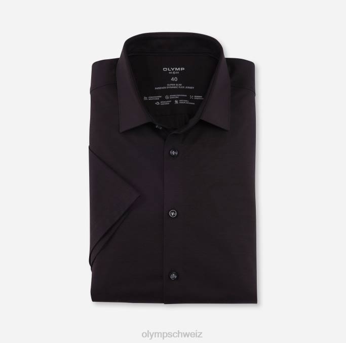 OLYMP NEIN. six 24/seven super slim, businesshemd, urban kent, schwarz LBD892 Kleidung