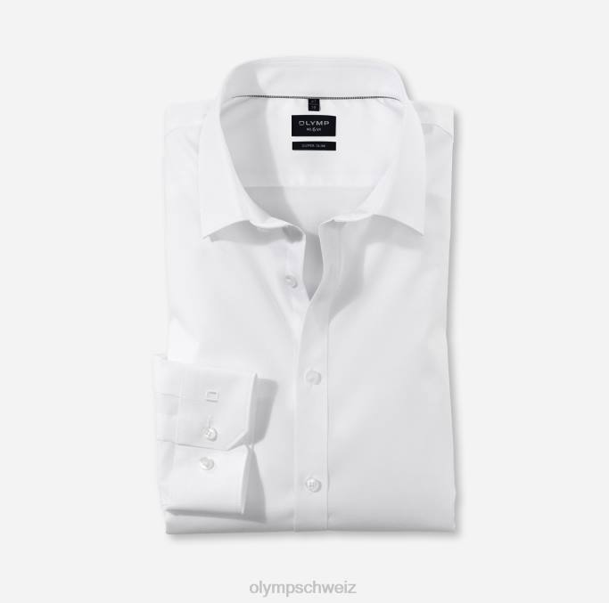 OLYMP NEIN. six super slim, business hemd, langarm extra lang, urban kent, weiß LBD8338 Kleidung