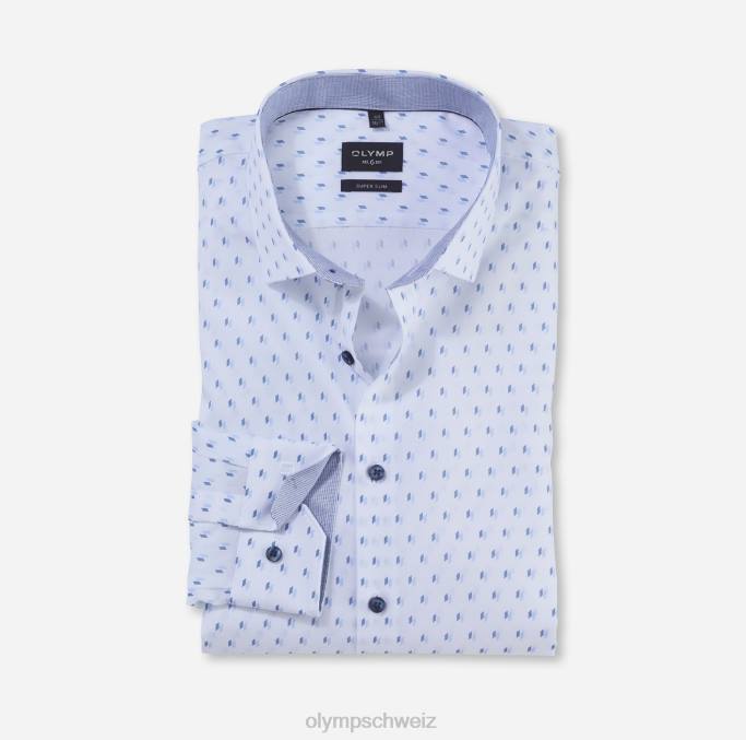 OLYMP NEIN. six super slim, businesshemd, modern kent, blau LBD88 Kleidung