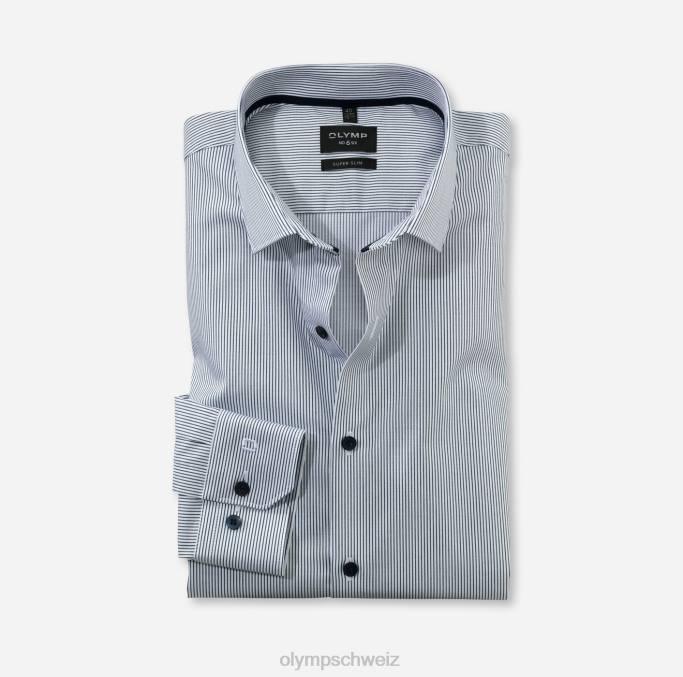 OLYMP NEIN. six super slim, businesshemd, modern kent, marine LBD8173 Kleidung