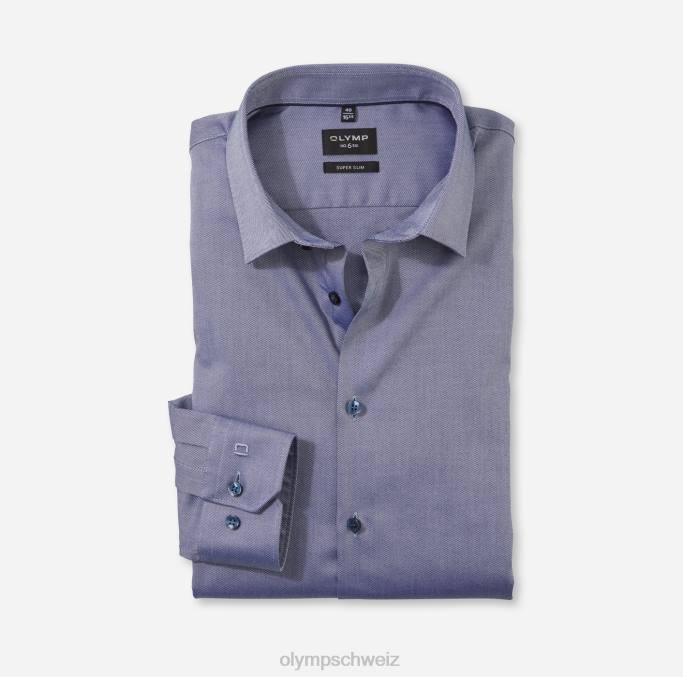 OLYMP NEIN. six super slim, businesshemd, urban kent, nürnbergblau LBD8130 Kleidung