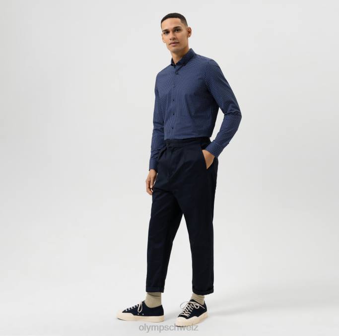 OLYMP Level Five 24/Seven Body Fit, Businesshemd, Button-Down, Blau LBD8779 Kleidung