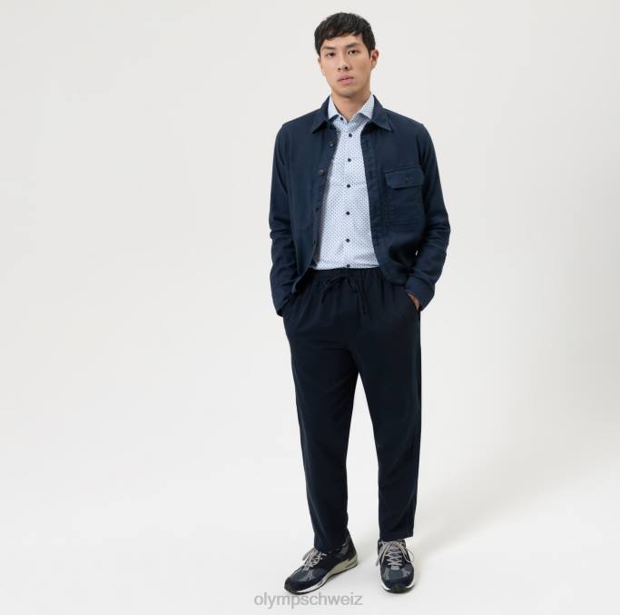 OLYMP Level Five 24/Seven Body Fit, Businesshemd, Kent, Blau LBD8467 Kleidung