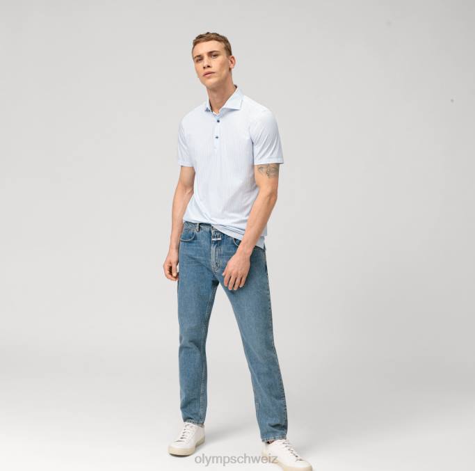 OLYMP Level Five 24/Seven Body Fit, Businesshemd, Kent, Blau LBD8737 Kleidung