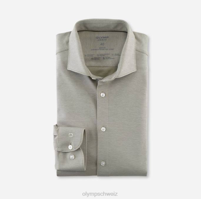 OLYMP Level Five 24/Seven Body Fit, Businesshemd, Kent, Khaki LBD8808 Kleidung