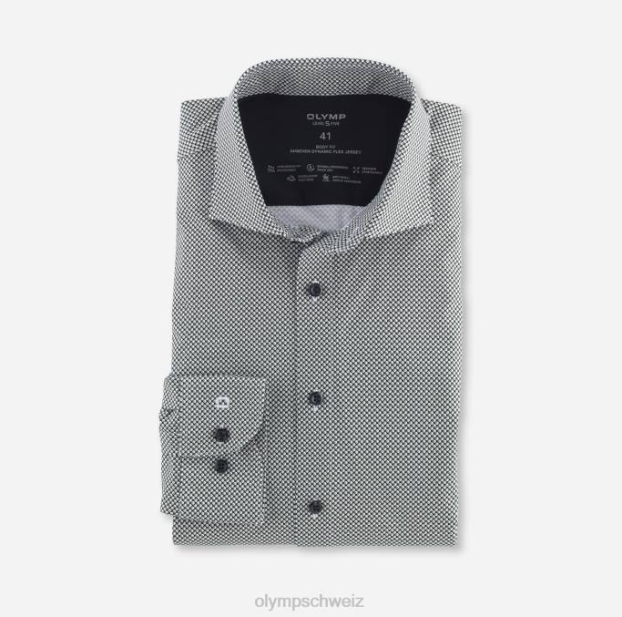 OLYMP Level Five 24/Seven Body Fit, Businesshemd, Kent, Limettengrün LBD8628 Kleidung