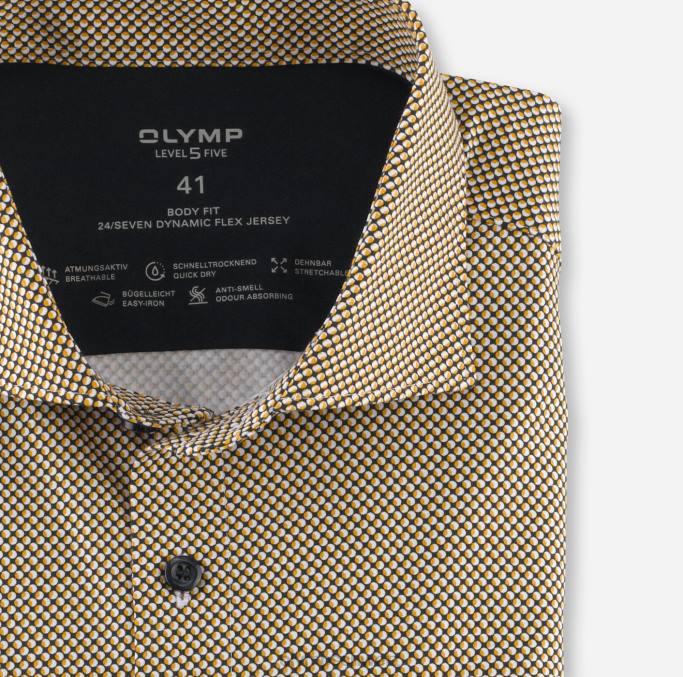 OLYMP Level Five 24/Seven Body Fit, Businesshemd, Kent, Mais LBD8717 Kleidung