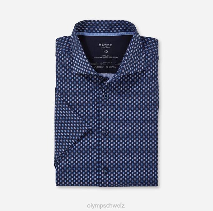 OLYMP Level Five 24/Seven Body Fit, Businesshemd, Kent, Marine LBD8502 Kleidung