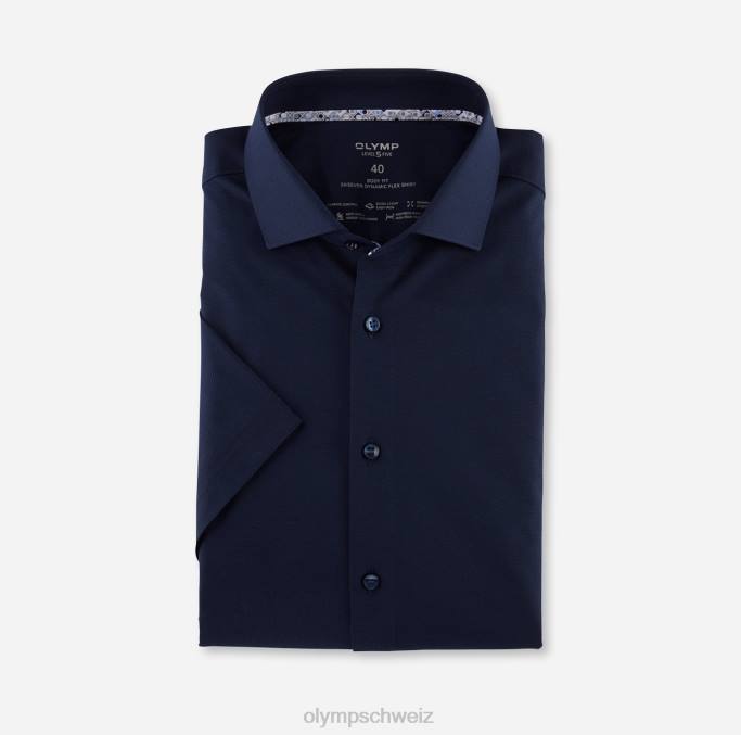 OLYMP Level Five 24/Seven Body Fit, Businesshemd, Kent, Marine LBD8617 Kleidung