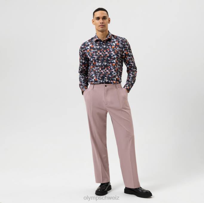 OLYMP Level Five 24/Seven Body Fit, Businesshemd, Kent, Marine LBD8652 Kleidung