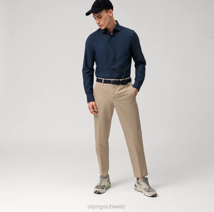 OLYMP Level Five 24/Seven Body Fit, Businesshemd, Kent, Marine LBD8690 Kleidung