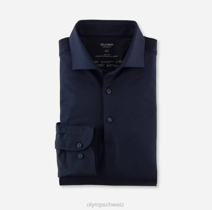 OLYMP Level Five 24/Seven Body Fit, Businesshemd, Kent, Marine LBD8800 Kleidung