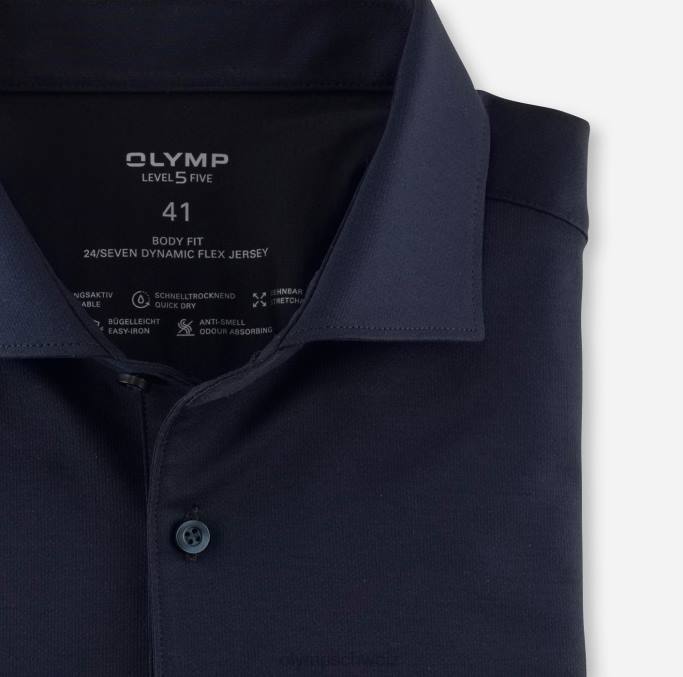 OLYMP Level Five 24/Seven Body Fit, Businesshemd, Kent, Marine LBD8800 Kleidung