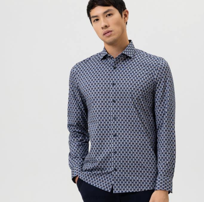 OLYMP Level Five 24/Seven Body Fit, Businesshemd, Kent, Natur LBD8638 Kleidung