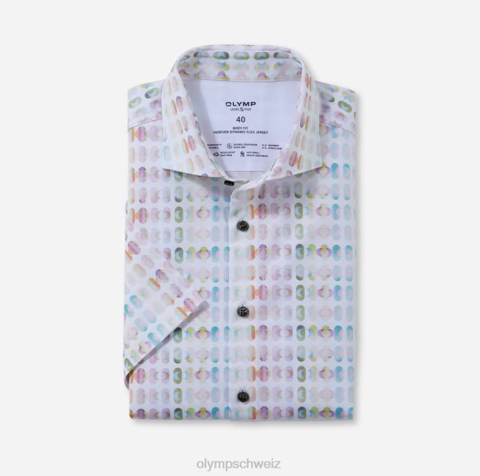 OLYMP Level Five 24/Seven Body Fit, Businesshemd, Kent, Pink LBD8369 Kleidung