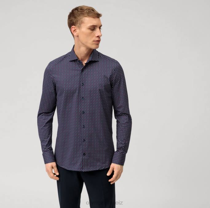 OLYMP Level Five 24/Seven Body Fit, Businesshemd, Kent, Pink LBD8642 Kleidung