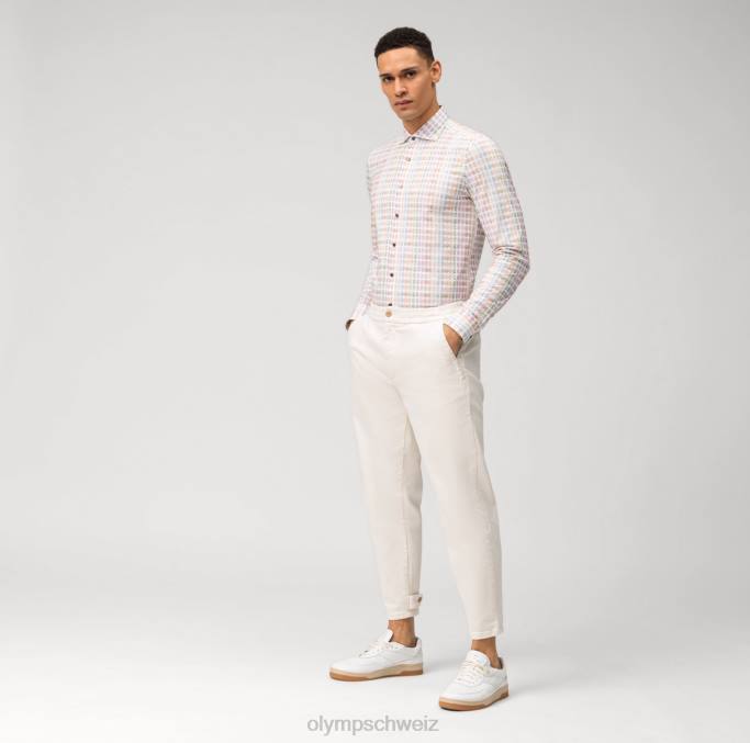 OLYMP Level Five 24/Seven Body Fit, Businesshemd, Kent, Pink LBD8681 Kleidung