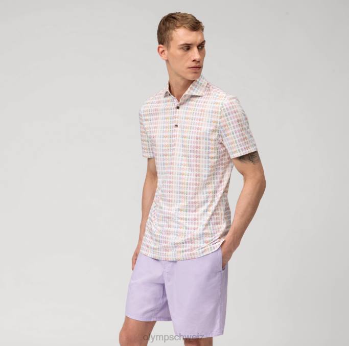 OLYMP Level Five 24/Seven Body Fit, Businesshemd, Kent, Pink LBD8782 Kleidung