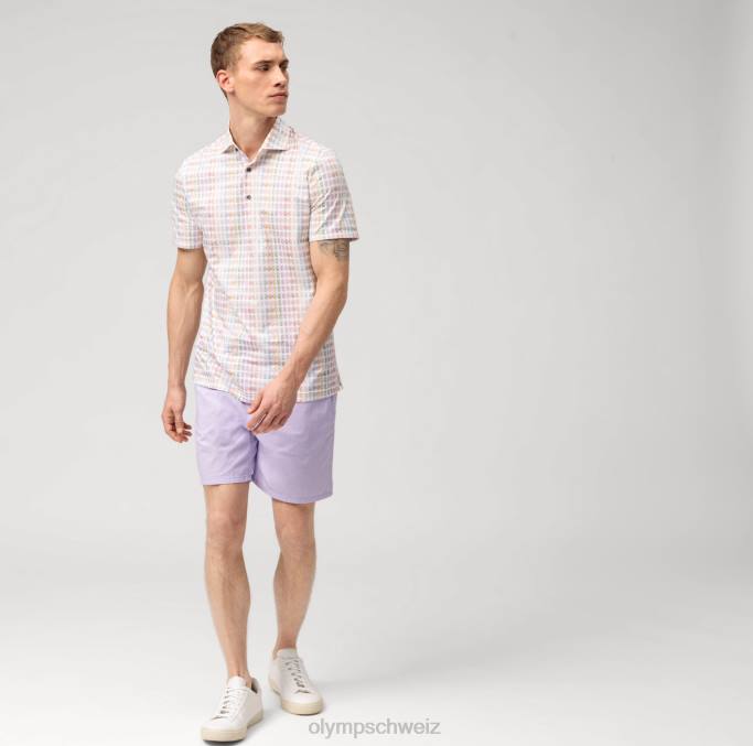 OLYMP Level Five 24/Seven Body Fit, Businesshemd, Kent, Pink LBD8782 Kleidung