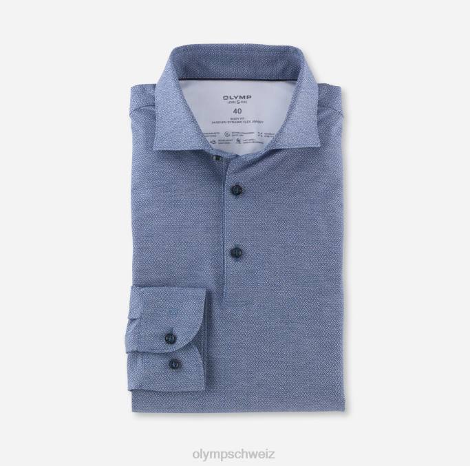 OLYMP Level Five 24/Seven Body Fit, Businesshemd, Kent, Royal LBD8699 Kleidung