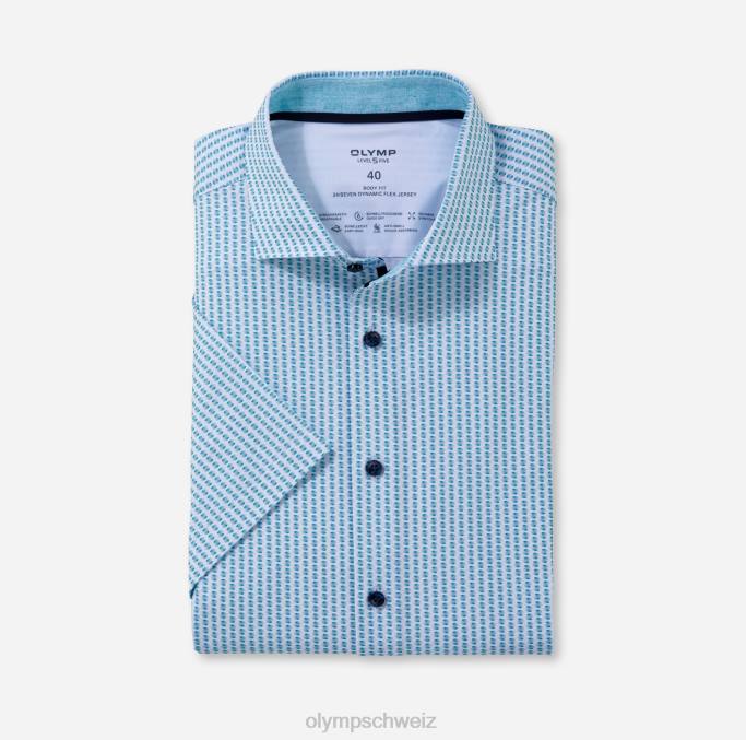 OLYMP Level Five 24/Seven Body Fit, Businesshemd, Kent, Smaragd LBD8608 Kleidung