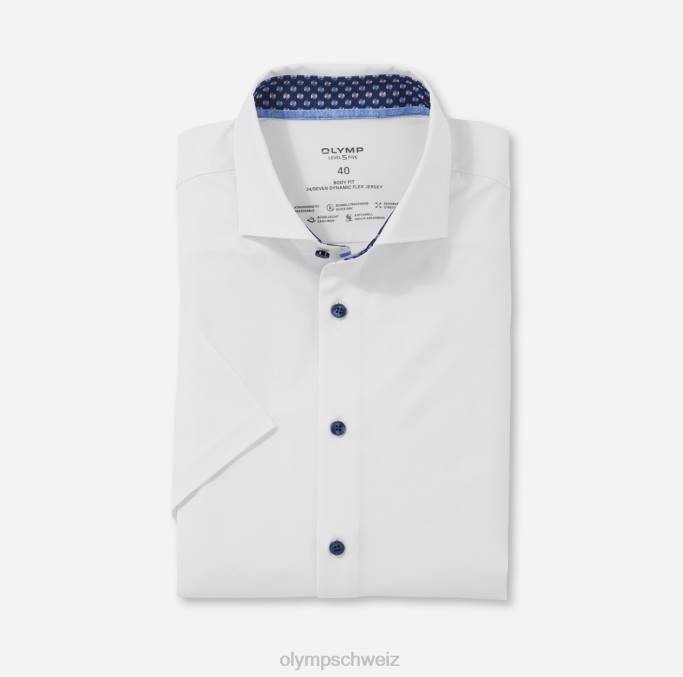 OLYMP Level Five 24/Seven Body Fit, Businesshemd, Kent, Weiß LBD8693 Kleidung