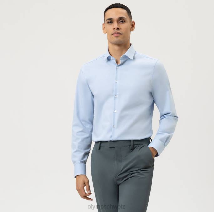 OLYMP Level Five 24/Seven Body Fit, Businesshemd, Modern Kent, Blau LBD8419 Kleidung