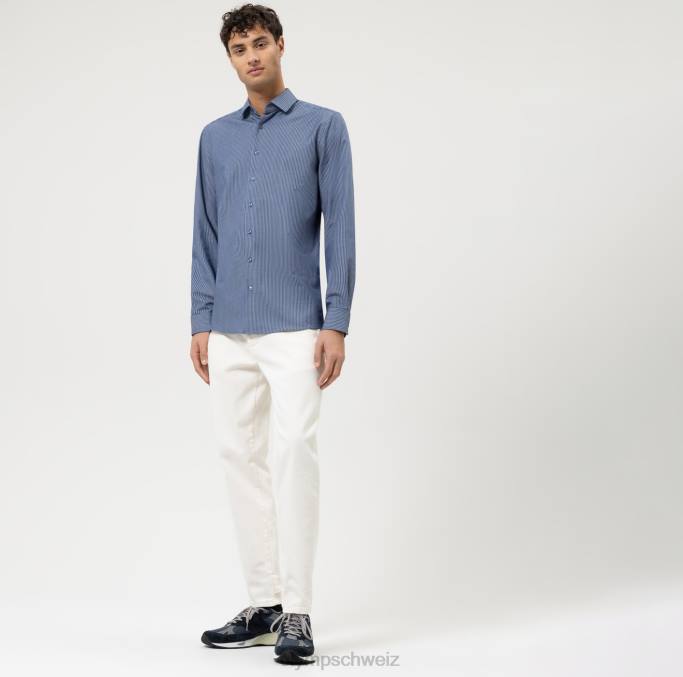 OLYMP Level Five 24/Seven Body Fit, Businesshemd, Modern Kent, Marine LBD8380 Kleidung