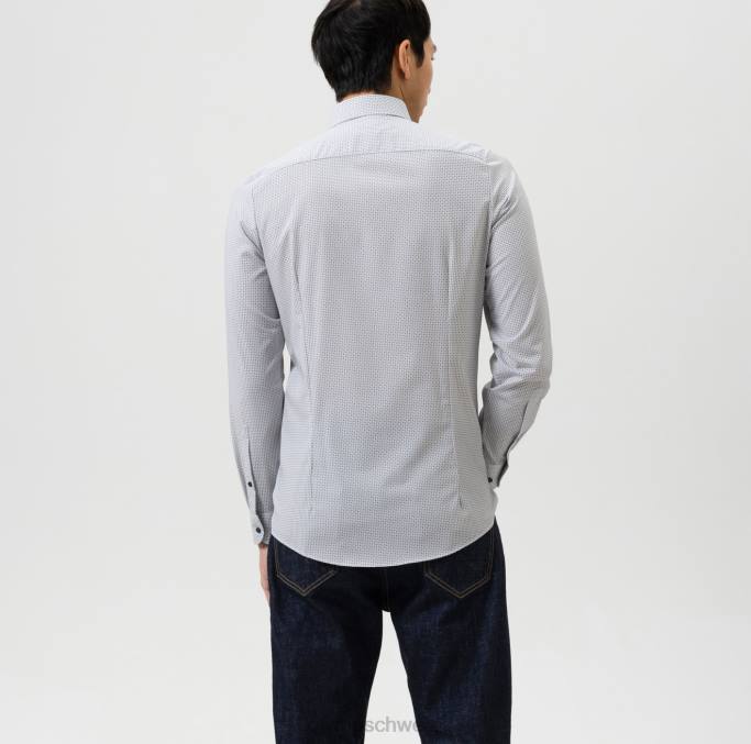 OLYMP Level Five 24/Seven Body Fit, Businesshemd, Modern Kent, Schwarz LBD8781 Kleidung