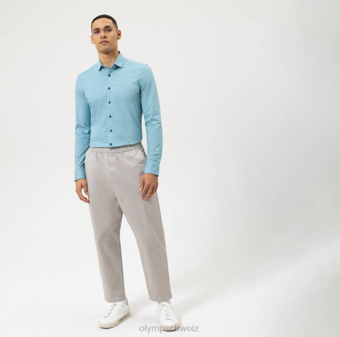 OLYMP Level Five 24/Seven Body Fit, Businesshemd, Modern Kent, Smaragd LBD8584 Kleidung
