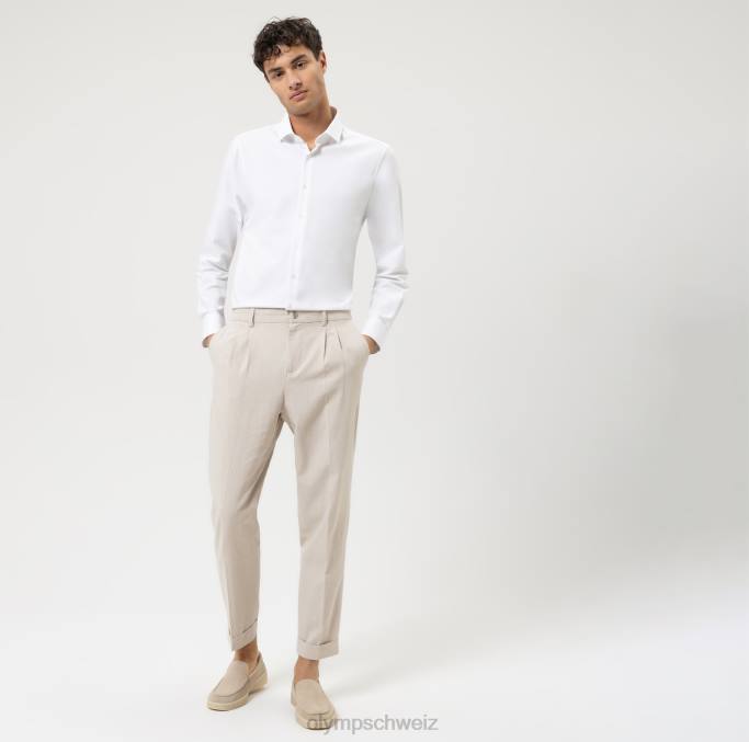 OLYMP Level Five 24/Seven Body Fit, Businesshemd, Modern Kent, Weiß LBD8391 Kleidung