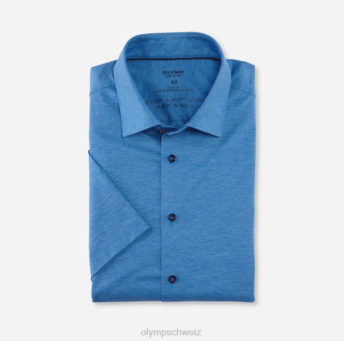 OLYMP Level Five 24/Seven Body Fit, Businesshemd, New York Kent, Blau LBD8695 Kleidung