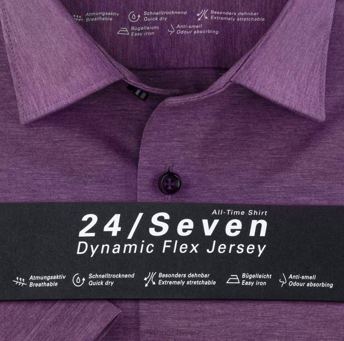 OLYMP Level Five 24/Seven Body Fit, Businesshemd, New York Kent, Flieder LBD8809 Kleidung