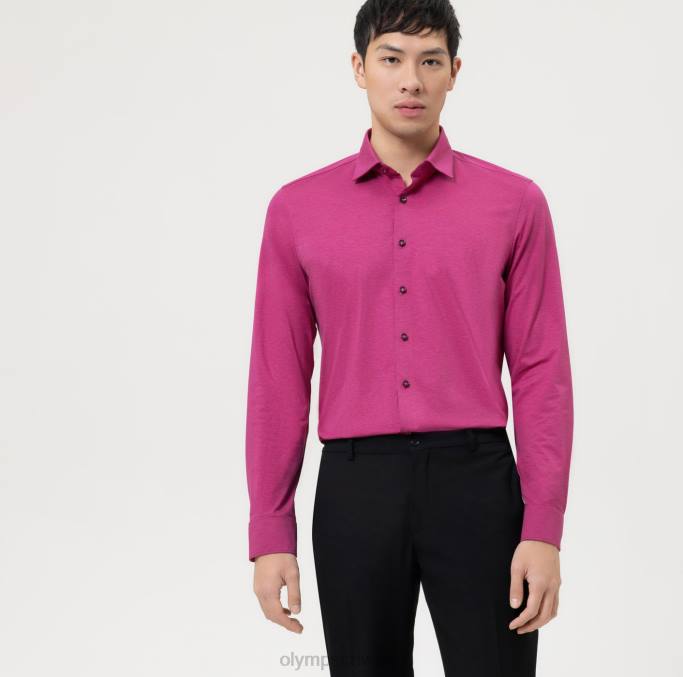 OLYMP Level Five 24/Seven Body Fit, Businesshemd, New York Kent, Fuchsia LBD8505 Kleidung