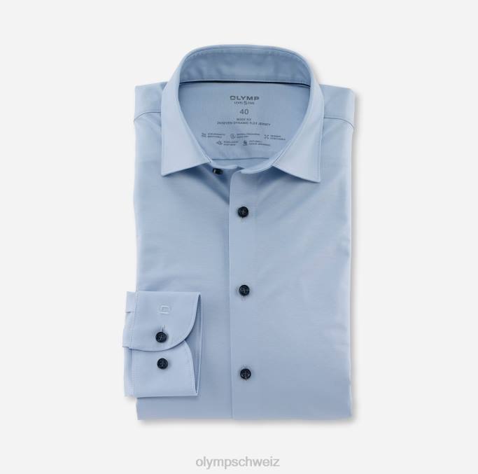 OLYMP Level Five 24/Seven Body Fit, Businesshemd, New York Kent, Hellblau LBD8383 Kleidung