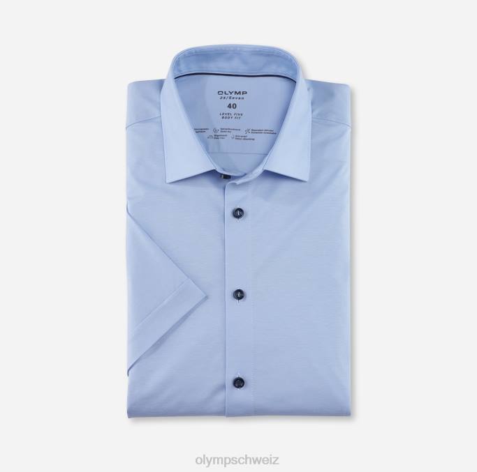 OLYMP Level Five 24/Seven Body Fit, Businesshemd, New York Kent, Hellblau LBD8418 Kleidung