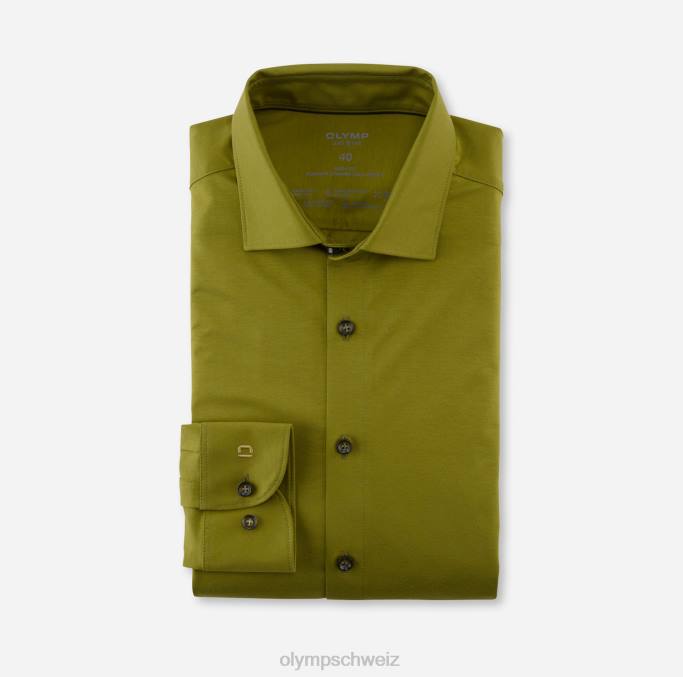 OLYMP Level Five 24/Seven Body Fit, Businesshemd, New York Kent, Khaki LBD8793 Kleidung