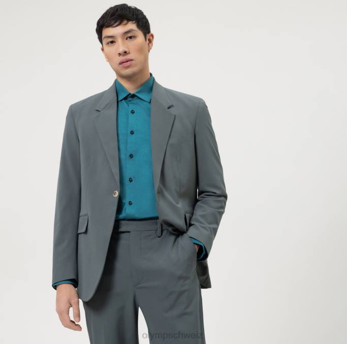 OLYMP Level Five 24/Seven Body Fit, Businesshemd, New York Kent, Smaragd LBD8586 Kleidung