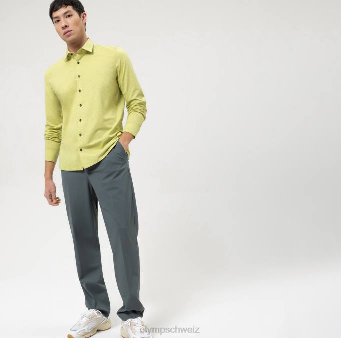 OLYMP Level Five 24/Seven Body Fit, Businesshemd, New York Kent, hellgrün LBD8395 Kleidung