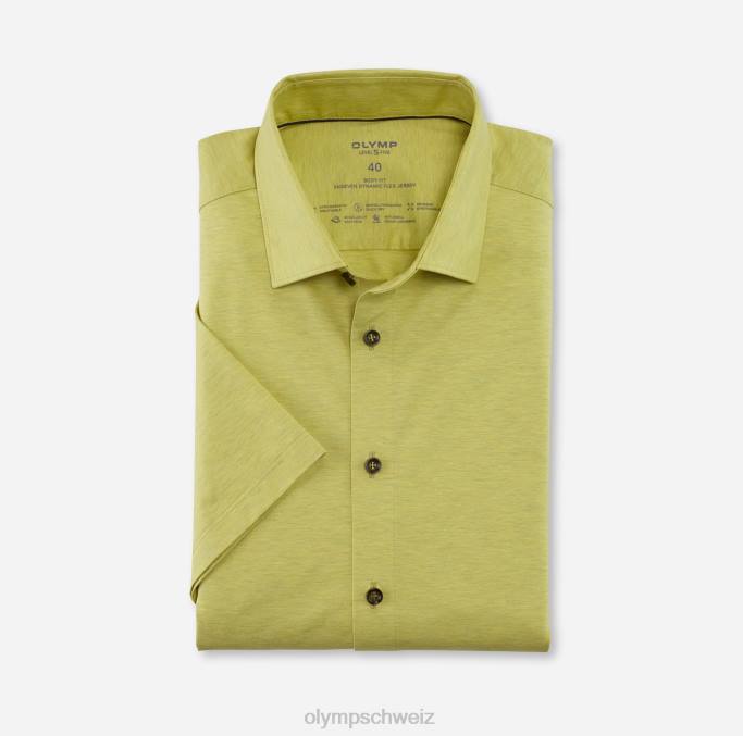 OLYMP Level Five 24/Seven Body Fit, Businesshemd, New York Kent, hellgrün LBD8626 Kleidung