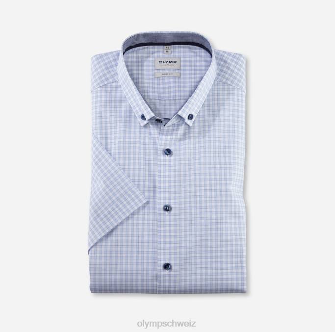 OLYMP Level Five Body Fit, Businesshemd, Button-Down, Blau LBD8601 Kleidung