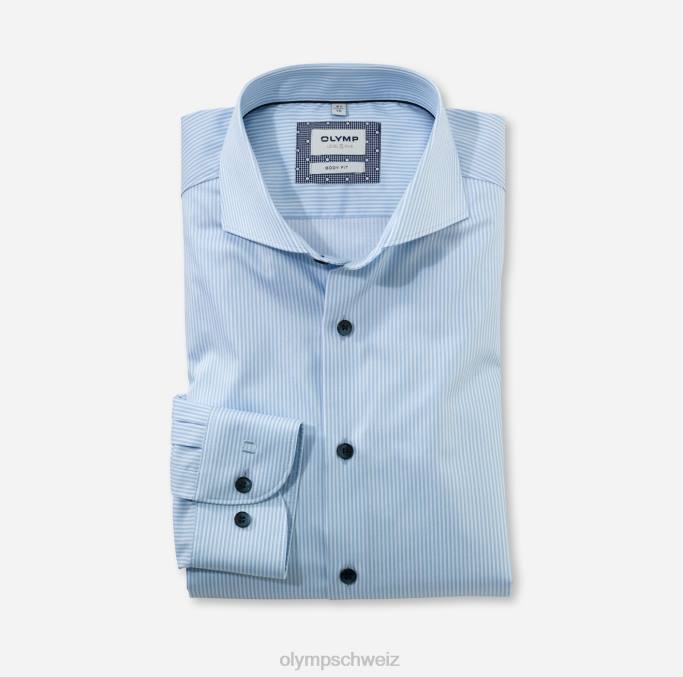 OLYMP Level Five Body Fit, Businesshemd, Cutaway, Blau LBD8342 Kleidung